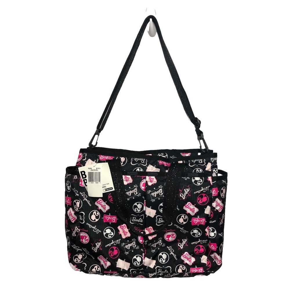LeSportsac Barbie Sparkle Ryan Baby Bag Diaper‎ Bag Changing Pad 7532 K151 Black - Picture 2 of 14